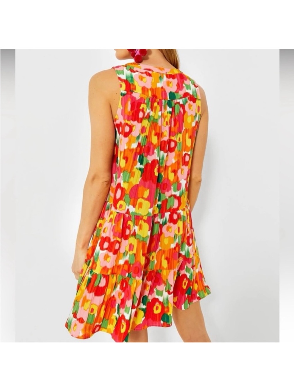 Tuckernuck Pomander Place Kenzo Floral Mini Dress Womens Large - Picture 2 of 7